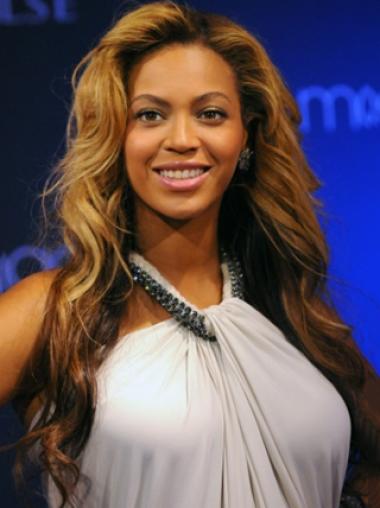 Perruques Beyoncé Brune 24" Sans Frange Haute qualité