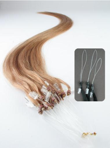Cercle Micro Extensions de Cheveux Cheveux Humains Blonde Lisse