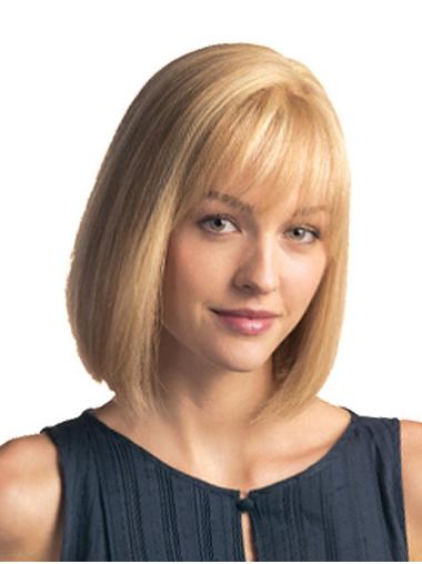 Perruques Cheveux Humaines 12" Propre Blonde