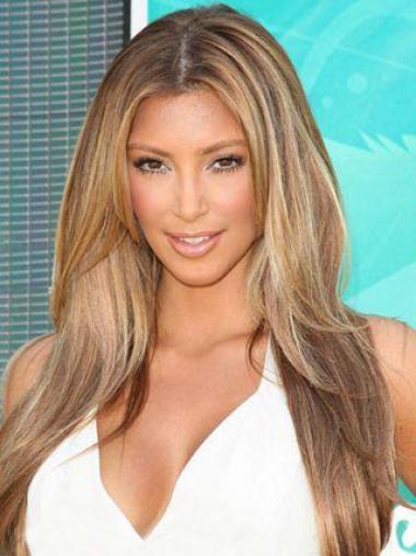 Perruques Kim Kardashian Fabuleux 20" Lisse Full Lace