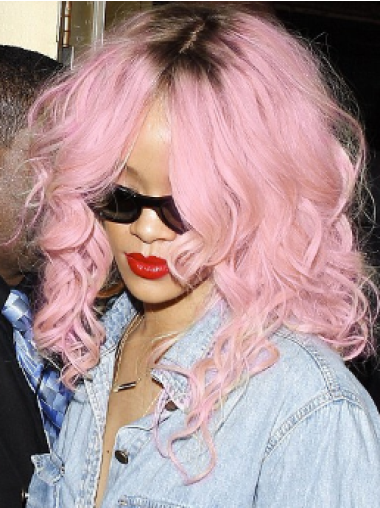 Perruques Rihanna Sans Frange 100% Fait à la main populaire