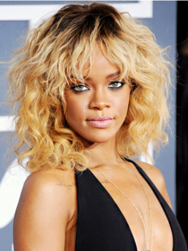 Perruques Rihanna Avec Frange 100% Fait à la main Doux