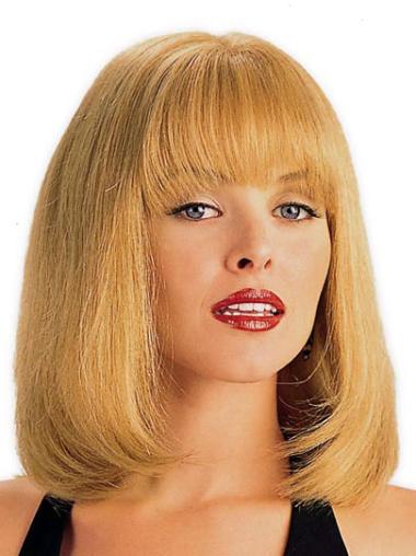 Perruques Cheveux Humaines 14" Durable Blonde