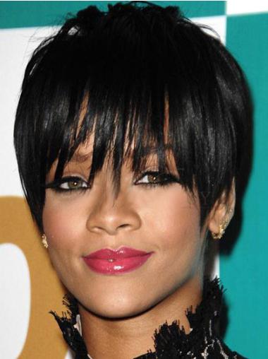 Perruques Rihanna 6" Meilleure Noir