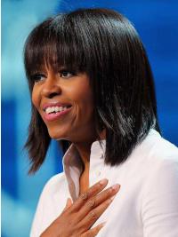 Perruques Michelle Obama Bob Moderne 10" Tresse